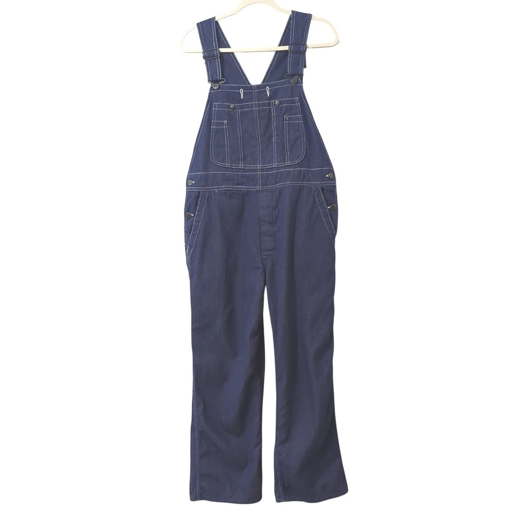 Golden Horse Denim Overalls Mens size 38x30 Blue‎ 100% Cotton
